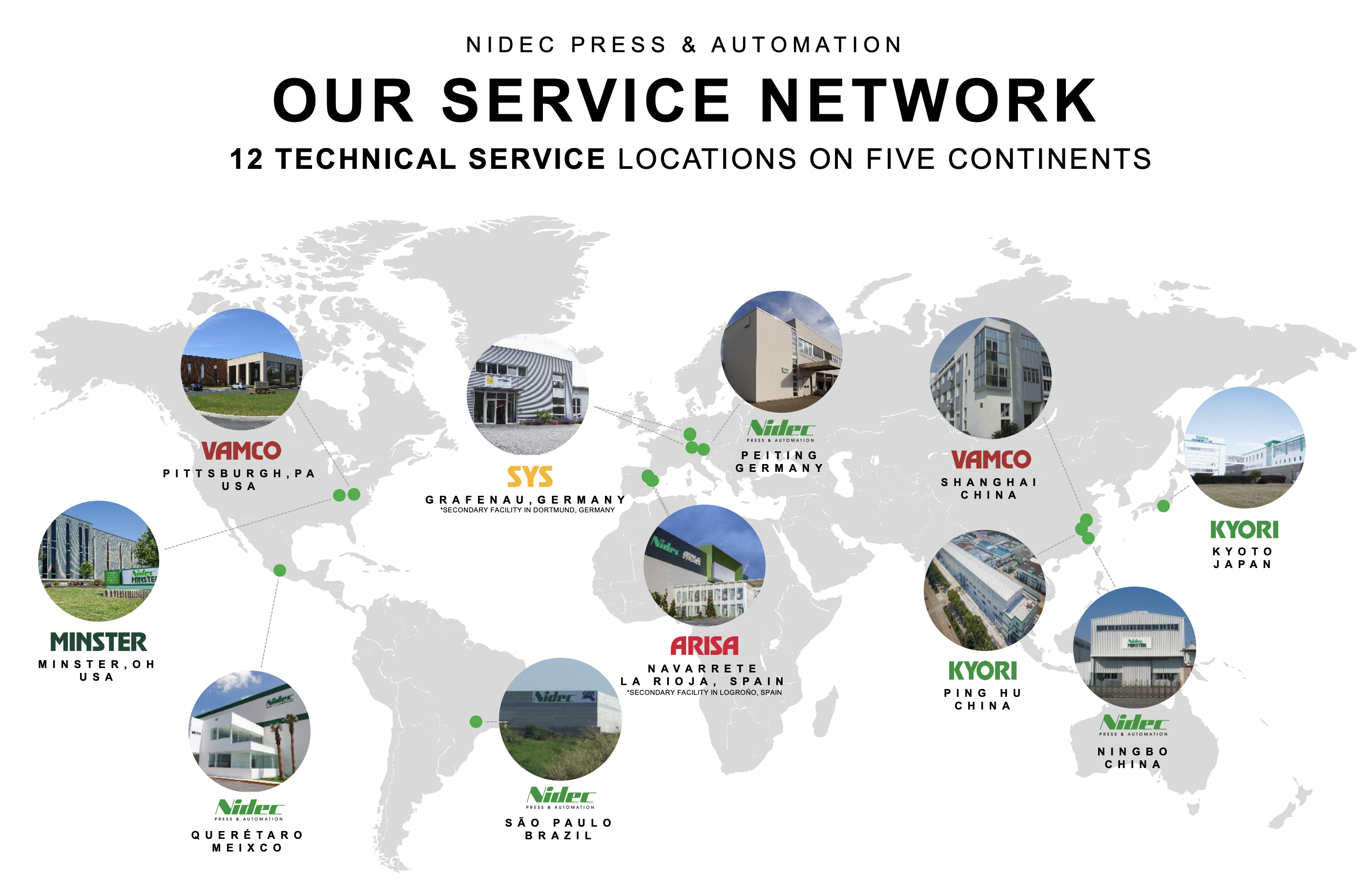 Global Service Location Map